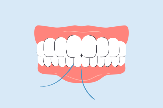 how deep should you floss