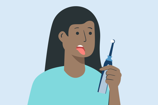 how to brush tongue with electric toothbrush